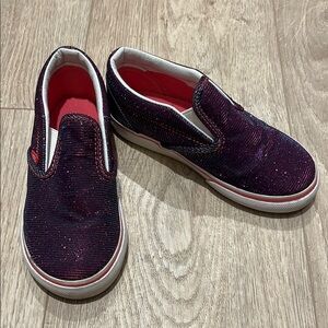 Purple & blue shimmer VANS